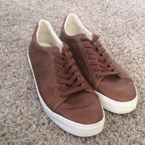 Faux-leather old navy sneakers